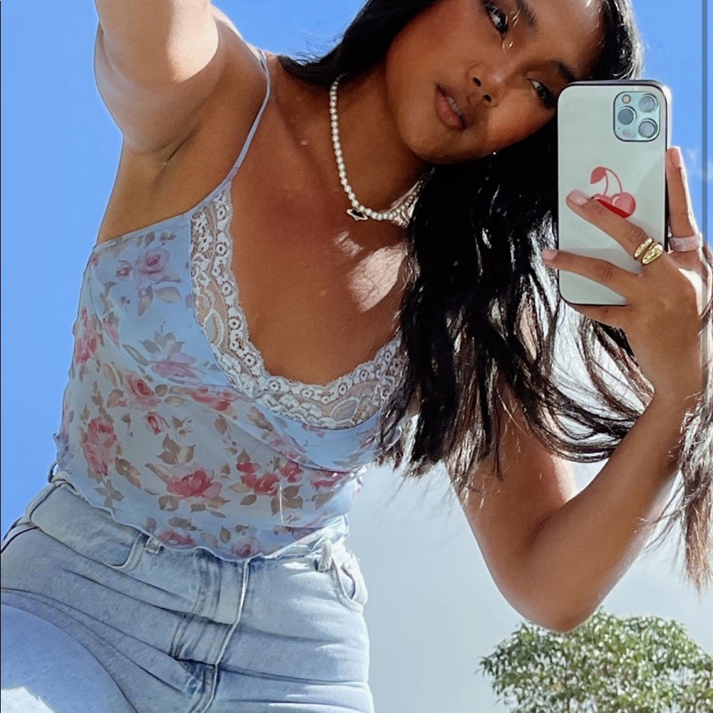 NWOT Princess Polly Floral Sheer Top